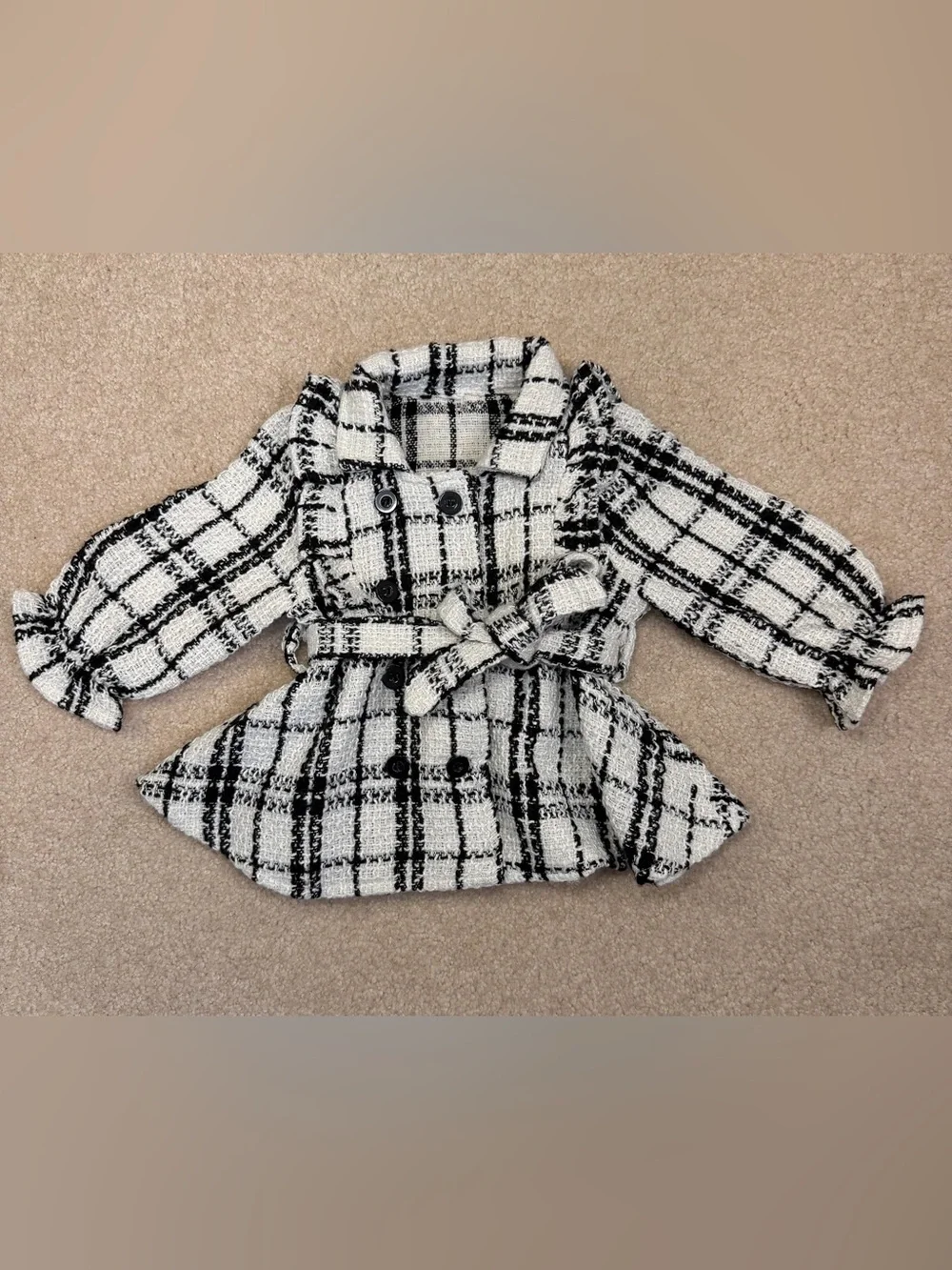 Baby Girls tweed trench coat 6-9M
